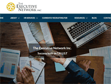 Tablet Screenshot of executivenetwork.ca